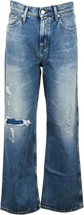 Tommy Jeans Jeans, Dames, Blauw, W30, Katoen, Betsy Mid Rise Loose Jeans