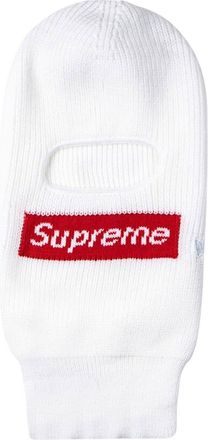 SUPREME x New Era Box Logo knitted balaclava - unisex - Acrylic - One Size - White