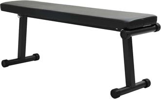 vidaXL Banco De Pesas Plegable Manual Negro 109 X 29 X 42 Cm Acero Vidaxl