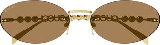 Gucci Sunglasses Gg1922 S 003 Gold/Brown Women