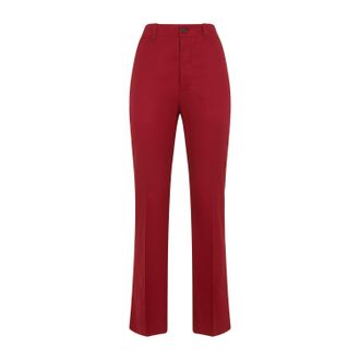 Saint Laurent Regular & Straight Leg Red