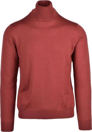 Gran Sasso Truien & Vesten, Heren, Rood, S, Wol, Ciclista Turtleneck