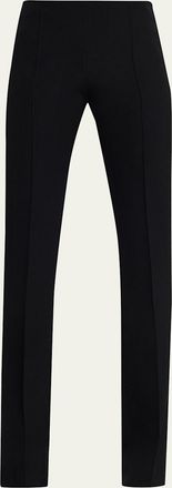 The Row Fabien Silk Twill Bootcut Pants