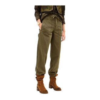 BA&SH Broeken, Dames, Groen, M, Cocy Straight Broeken