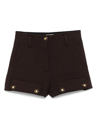Sandro high-waisted shorts - Brown