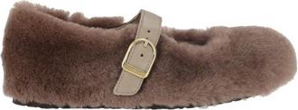 Birkenstock Santa Clarita S Narrow Fit - Dames - Ballerinas - Grijs - 40 EU - Leer - Schoenen
