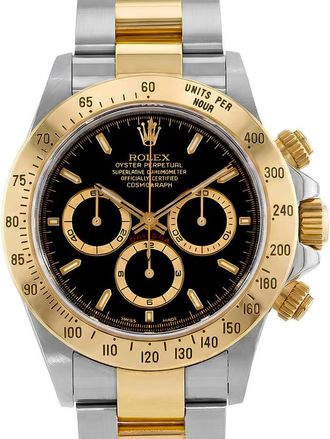 Rolex Pre-owned Rolex Cosmograph Daytona Chronograph Automatic Black Dial Mens Watch 16523 BKSO