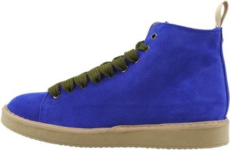 Panchic P01M007 Enkellaars - Heren - Sneakers - Blauw - 45 EU - Leer - Schoenen