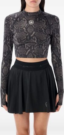 adidas by Stella McCartney Top con stampa - Marrone