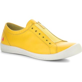 Softinos Irit Low Top Sneaker in 024 Yellow at Nordstrom, Size 10-10.5Us