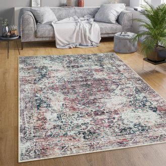 Paco Home Alfombra Salon De Habitacion Tejido Plano Moderna Oriental Marroqui Vintage Lavar 60x100 Cm, Multicolor - Paco Home