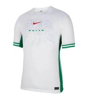 Nike Dri-FIT Nigeria 2024 Stadium Home Football Replica Shirt White Green FQ8837-100