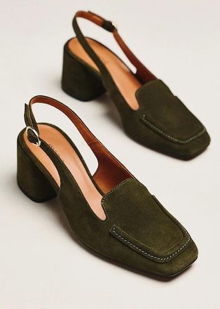 Maeve Slingback Loafer Block Heels