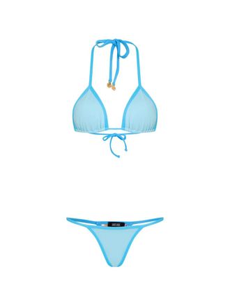 Amir Slama x Jade Picon bikini met triangel afwerking - Blauw