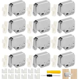 OEM 12 Ganchos De Presi&oacute;n Con Resorte, De Acero Inoxidable, Mini Pestillo, Ganchos De Presi&oacute;n Para Muebles Con Tornillos Y Clavos, Adecuados Para Armarios