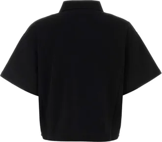 Saint Laurent Oversized Polo Shirt - Black
