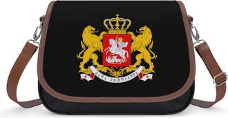 Generic Coat of Arms of Georgia Fashion Womens Crossbody Bags Novelty Handbag Shoulder Bag Purse