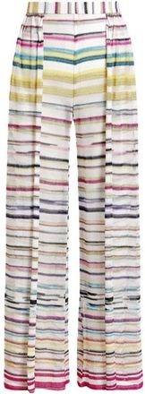 Missoni Multi Colour Striped Wide Legged Pants Size 42