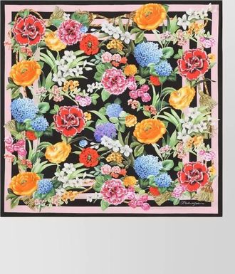 Dolce & Gabbana square floral print lightweight scarf 50x50