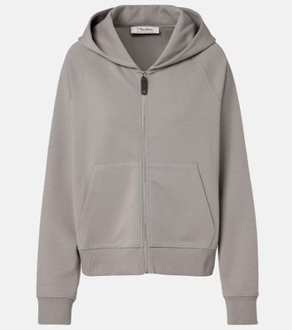 Max Mara Felpa con cappuccio in jersey di misto cotone