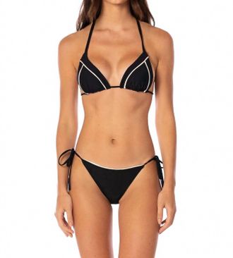 Maaji Balming Bikini Top In Midnight Black