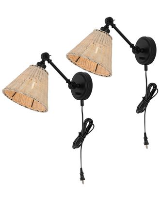 Safavieh Set Of 2 Oswynn 15In Wall Sconces