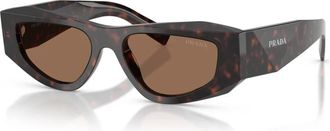 Prada B19S Zonnebril - Heren - Zonnebrillen - Bruin - 52 MM - Accessoires