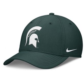 Nike Michigan State Classic Nike Mens Dri-FIT College Hat in Green | NC033EYMST-RY6