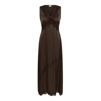 Saint Tropez Vestido largo - Dresses - Mujer - Marr&oacute;n - M
