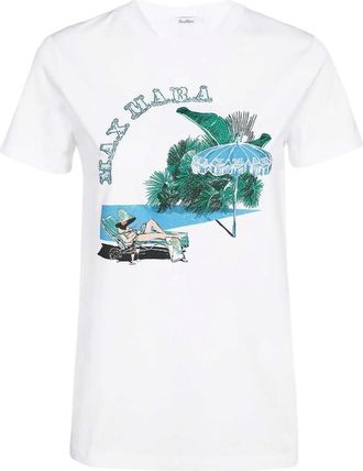 Max Mara T-shirt con ricamo - Bianco