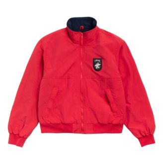St&uuml;ssy Polar Fleece Lined Jacket Red 115906-RED