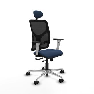 Piqueras y Crespo Silla De Oficina Piqueras Y Crespo Motilla Blanco Soporte Lumbar Ajustable