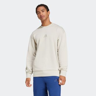 adidas Sweatshirt ADIDAS SPORTSWEAR M A SZN FT CRW, Herren, Gr. XL, grau (wonder aluminium), Obermaterial: 100% Baumwolle, Rundhals, Sweatshirts Sweatshirt