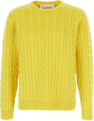Valentino Hombre, Jerseys, Amarillo, Talla: L