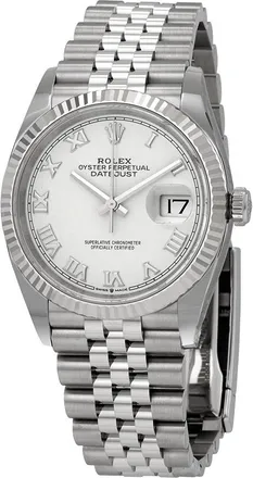 Rolex Pre-owned Rolex Datejust Automatic White Dial Ladies Watch 126234
