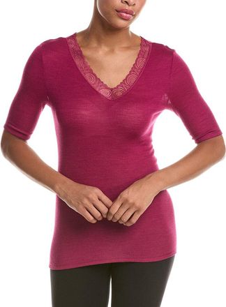 Hanro Hanro Woolen Lace Wool & Silk-Blend Top