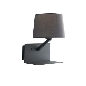 TFT Home Furniture KAARO wall lamp with usb, grey
