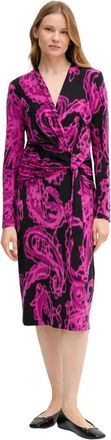 Joseph Ribkoff Kleedjes, Dames, Veelkleurig, 3Xl, Polyester, Paisley Print Wrap Jurk