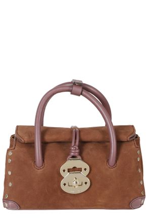 Zanellato Structured Zashmere Handbag With Twist-Lock Closure