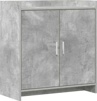 vidaXL Aparador Gris Hormig&oacute;n 72 X 36 X 80 Cm Madera De Ingenier&iacute;a Vidaxl