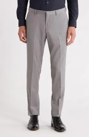 BOSS Genius Slim Fit Wool Suit Pants in Charcoal Grey at Nordstrom, Size 36