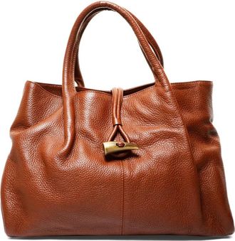 Burberry Borsa tote in pelle anni 2000 - Marrone