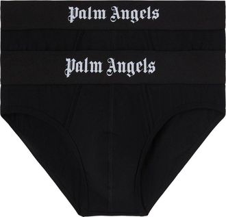 Palm Angels Set di 2 slip con logo - Nero