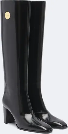 Saint Laurent Louis leather knee-high boots