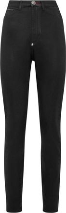 Philipp Plein Super High Waist Jegging Iconic - Dames - Skinny Jeans - Zwart - W29 - Katoen - Jeans