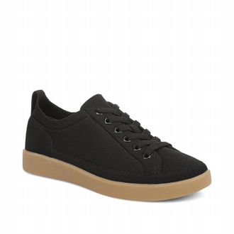 Vionic Womens Winny Knit Casual Lace-Up Sneaker In Black