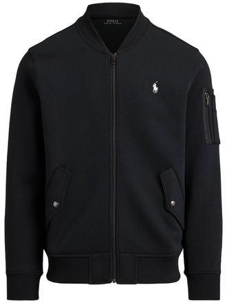 Polo Ralph Lauren Black Full-Zip Sleeve Pocket Sweatshirt
