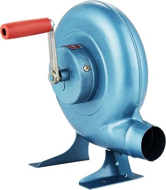 OEM Ventilador Manual Para Herreros, Hierro Forjado, Ventilador Para Palomitas De Ma&iacute;z, Manual, Ventilador Para Parrilla, 80-350 W, Azul, 300 W