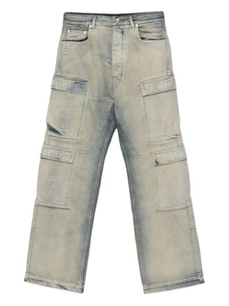 Rick Owens Jeans met cargo zak - Blauw