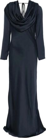 Rotate Sky Captain Gown - Dames - Avondkleed - Blauw - S - Polyester - Kleedjes